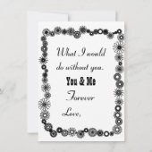 Bi Racial LGBT-kaart "Liefde & Romance" Kaart (Achterkant)