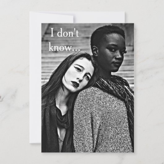 Bi Racial LGBT-kaart "Liefde & Romance" Kaart (Voorkant)