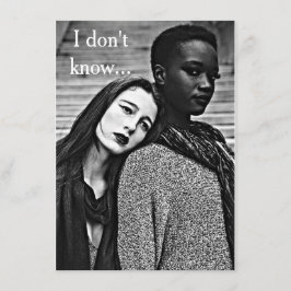 Bi Racial LGBT-kaart "Liefde & Romance" Kaart