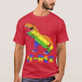 Bi-Rex Rainbow Dino, Pride Month lgbt lgbtq Premiu T-shirt
