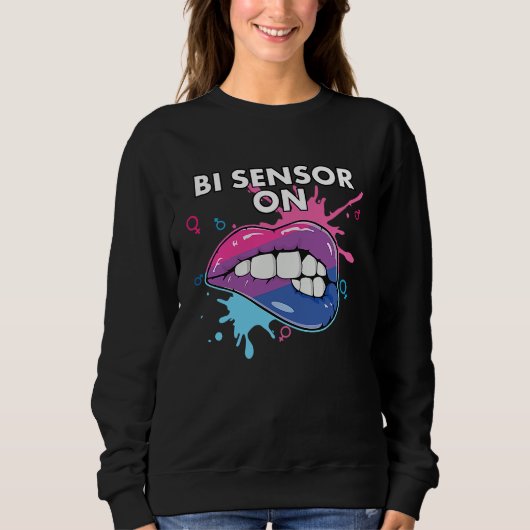 Bi-sensor op biseksuele regenboog trots biseksuali trui (Voorkant)