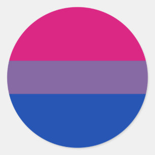 Bi-Sexual Pride Flag Ronde Sticker