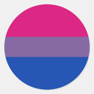 Bi-Sexual Pride Flag Ronde Sticker