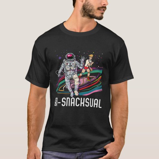 Bi Snacksual Bisexual Rainbow Pride Bisexuality LG T-shirt (Voorkant)