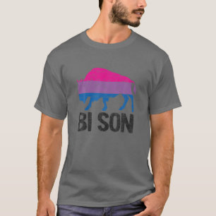 Bi Son Grappige Biseksuele Pride Pun Regenboog LGB T-shirt