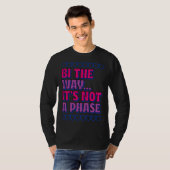 Bi The Way It s Not A Phase Heart Love Bisexual Pr T-shirt (Voorkant volledig)