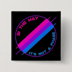 Bi The Way Pin Vierkante Button 5,1 Cm