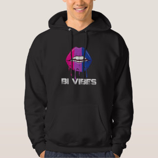 Bi-trillingen druipende lippen Biseksuele trots Bi Hoodie