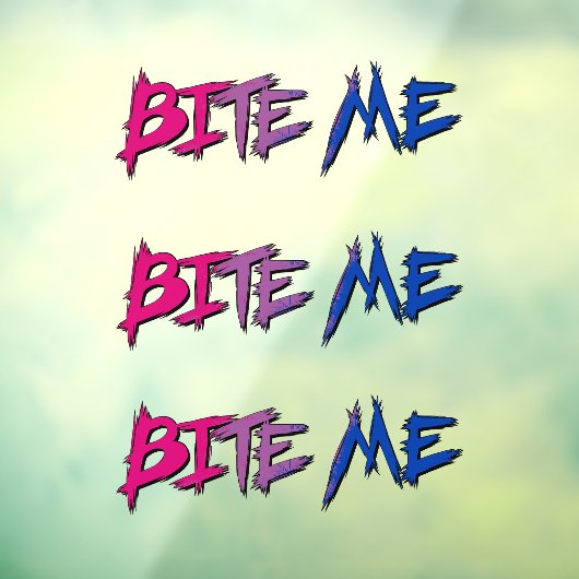 Bi trots bijt me raamsticker (Vel 3)