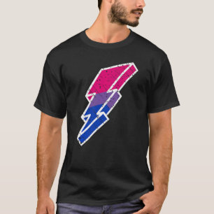 Bi trots bliksemschicht Schattig Lgbtq-parade Subt T-shirt