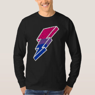 Bi trots bliksemschicht Schattig Lgbtq-parade Subt T-shirt