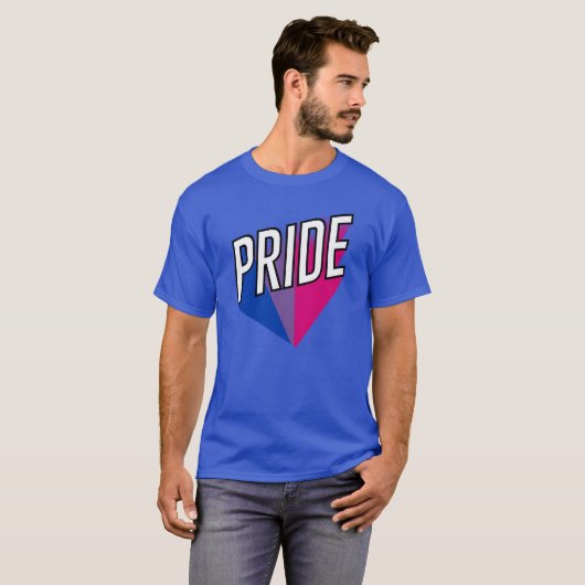 Bi trots t-shirt (Voorkant volledig)