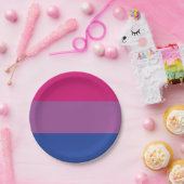 Bi-vlag Papieren Bordje (Feest)