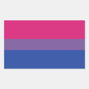 Bi-vlag Rechthoekige Sticker