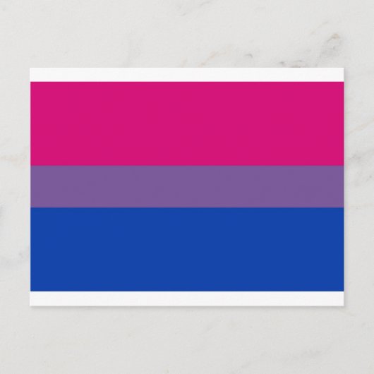 Bi-vlaggen voor biseksuele pride briefkaart (Voorkant)