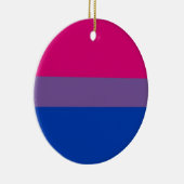 Bi-vlaggen voor biseksuele pride keramisch ornament (Rechts)