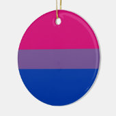 Bi-vlaggen voor biseksuele pride keramisch ornament (Links)