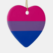 Bi-vlaggen voor biseksuele pride keramisch ornament (Rechts)