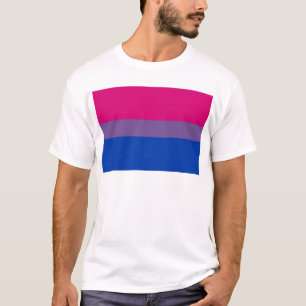 Bi-vlaggen voor biseksuele pride t-shirt