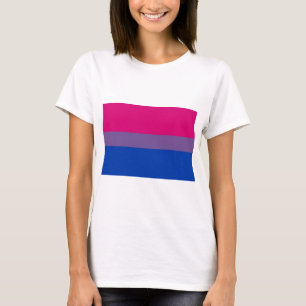 Bi-vlaggen voor biseksuele pride t-shirt