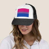 Bi-vlaggen voor biseksuele pride trucker pet (In situ)
