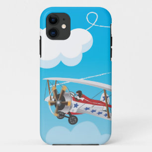 bi-vlakke Cartoon vliegen iPhone 11 Hoesje