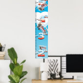 Bi-vlakke groeigrafiek poster (Thuiskantoor)