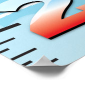 Bi-vlakke groeigrafiek poster (Hoek)