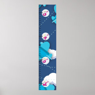 Bi-vlakke groeigrafiek poster