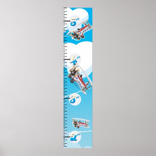 Bi-vliegtuig groeidiagram poster (Voorkant)