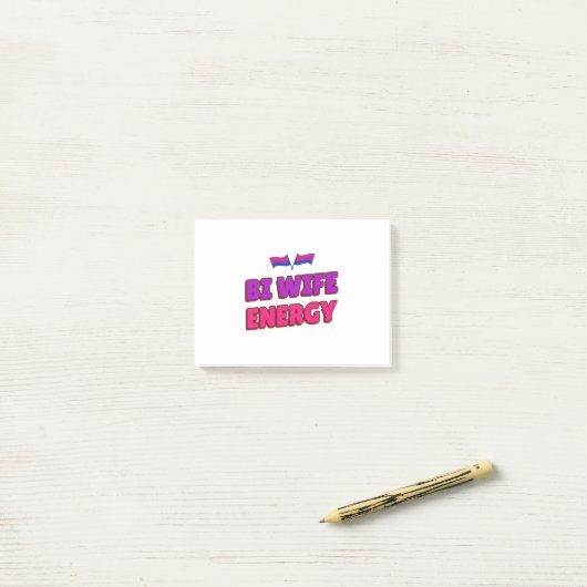 Bi-vrouw-energie Post-it® Notes (Op bureau)