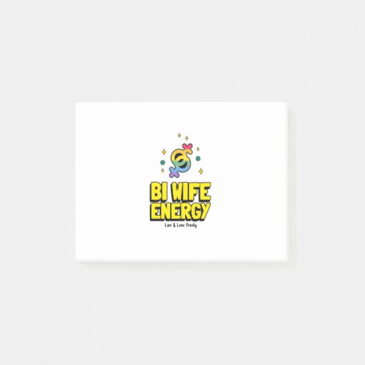 Bi Vrouw Energie Post-it® Notes (Voorkant)