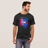 Bi Wife Energy Lgbtq Bisexual Pride Flag Parade T-shirt (Voorkant volledig)