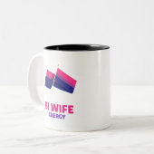 Bi Wife Energy Tweekleurige Koffiemok (Voorkant links)