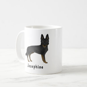 Bi-zwarte Duitse herder Mooie hond met eigen naam Koffiemok