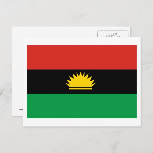 Biafra Flag (1967-1970) Briefkaart (Voorkant / Achterkant)