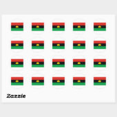 Biafra Flag (1967-1970) Ronde Sticker (Vel)