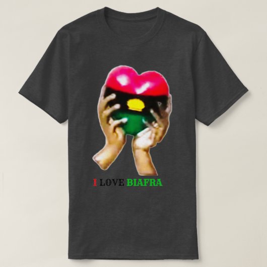 Biafra verenigt ons allemaal t-shirt (Design voorkant)