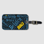 Biagi Tango Word Art Bagagelabel (Voorkant (horizontaal))