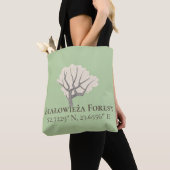 Białowieża Forest Latitude & Longitude Tote Bag (Dichtbij)
