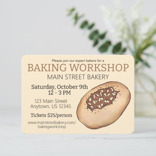 Bialy Broodbakkerij Joodse Bakkerij Bakworkshop Kaart (Staand voorkant)