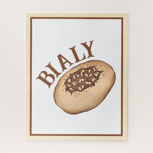 Bialy Joodse Bakkerij Uienbrood Polen Pools eten Legpuzzel (Verticaal)