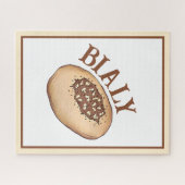 Bialy Joodse Bakkerij Uienbrood Polen Pools eten Legpuzzel (Horizontaal)