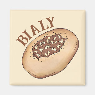 Bialy Joodse Bakkerij Uienbrood Polen Pools eten Magneet