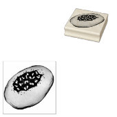 Bialy Joodse Bakkerij Uienbrood Polen Pools eten Rubberstempel (Gestempeld)