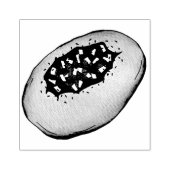 Bialy Joodse Bakkerij Uienbrood Polen Pools eten Rubberstempel (Afrduk)