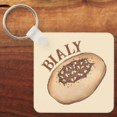 Bialy Joodse Bakkerij Uienbrood Polen Pools eten Sleutelhanger (Voorkant)