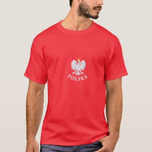Bialy_orzel_red_tshirt T-shirt (Voorkant)
