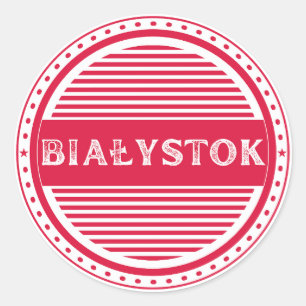 Bialystok City Pride Embleem – Poolse identiteit Ronde Sticker