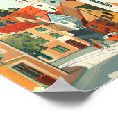 Bialystok Poland Poster Art Print, City Retro Vint (Hoek)